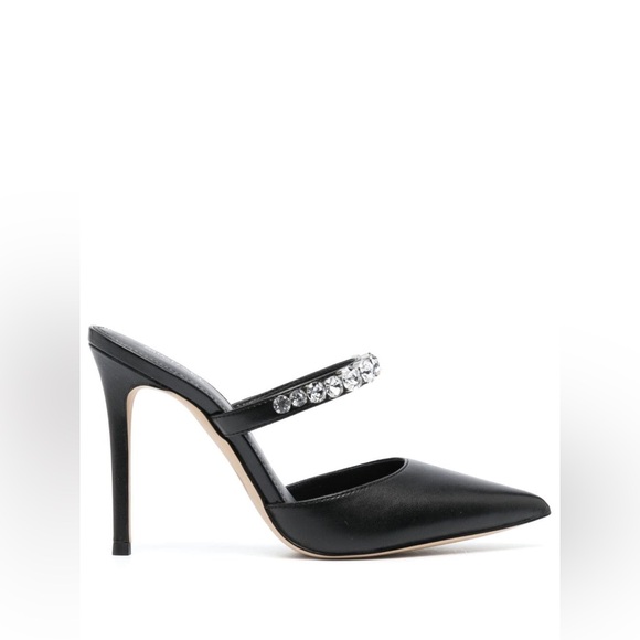 NWT‼️Michael Kors Jesse Mule Black with Rhinestones Strap Size 9M - Picture 6 of 15